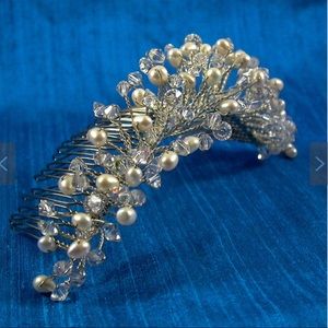 Bridal Tiara/Swarovski Crystal & Freshwater Pearl